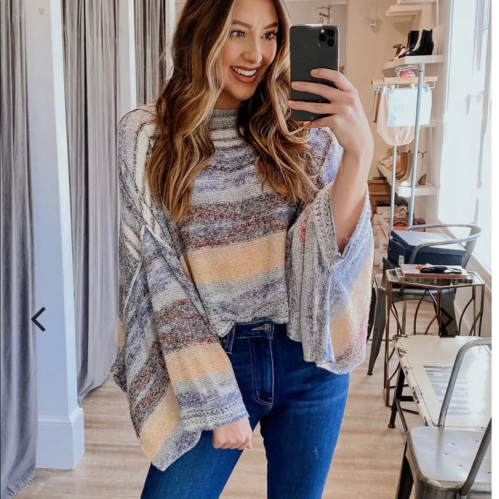 🔥Free People Saturn Sweater Poncho NWT Last One - Picture 5 of 10